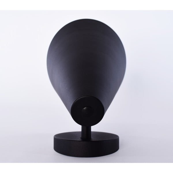 Čierne nástenné svietidlo SULION Lisboa, výška 16 cm-image-2
