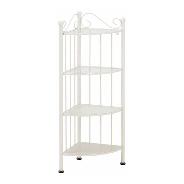 Biela rohová kovová polička Støraa Isabelle-image-1