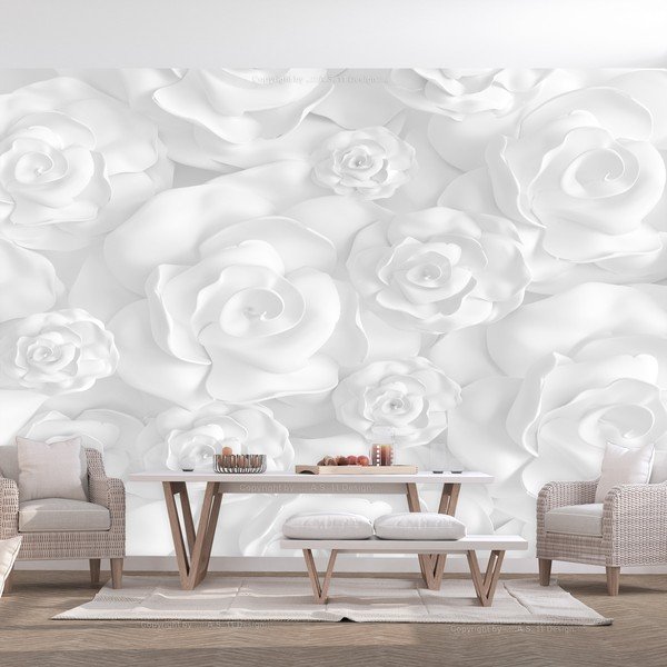 Veľkoformátová tapeta Artgeist Plaster Flowers, 200 x 140 cm-image-1