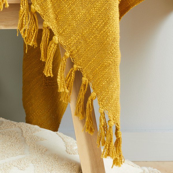 Žltá/oranžová bavlnená deka 137x170 cm Kabeli – Pineapple Elephant-image-2