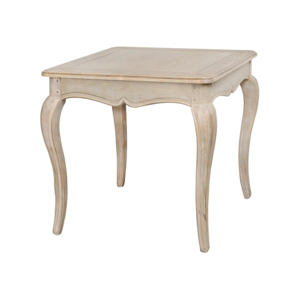 Béžový príručný stolík z brezového dreva Livin Hill Venezia
