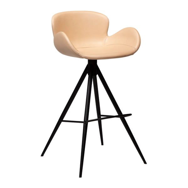 Svetlohnedá barová stolička z eko kože DAN–FORM Denmark Gaia, výška 98 cm