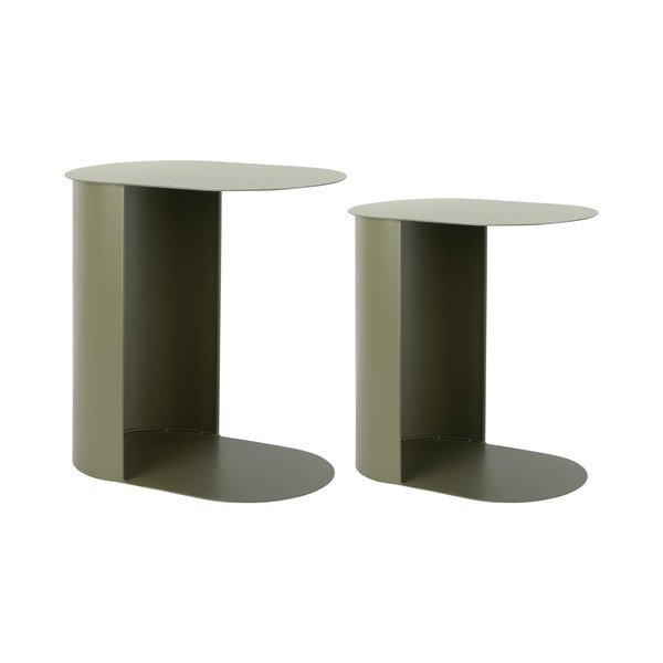 Kovový odkladací stolík Riqueza Oval – Leitmotiv