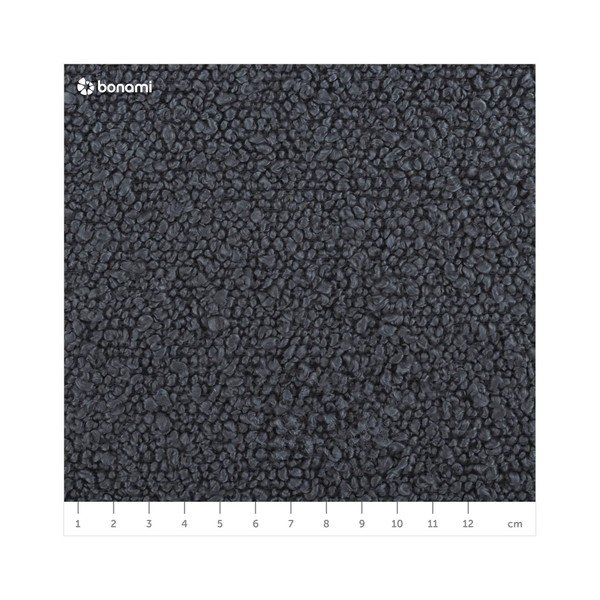 Tmavosivý taburet z textílie bouclé Molino – Micadoni Home-image-4