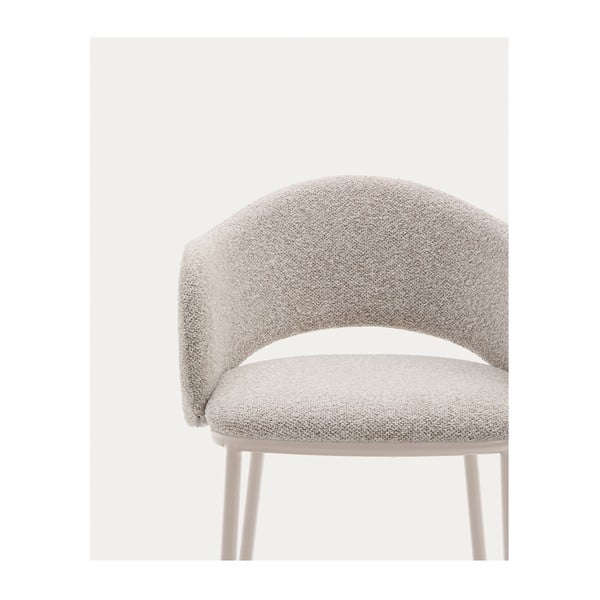 Barová stolička slonovinová (výška sedadla 65 cm) Maina – Kave Home-image-2