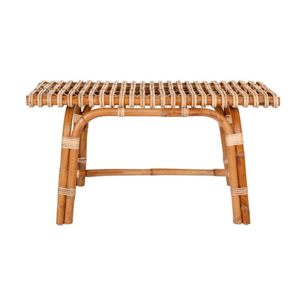 Ratanová záhradná lavica v prírodnej farbe Aveiro – House Nordic