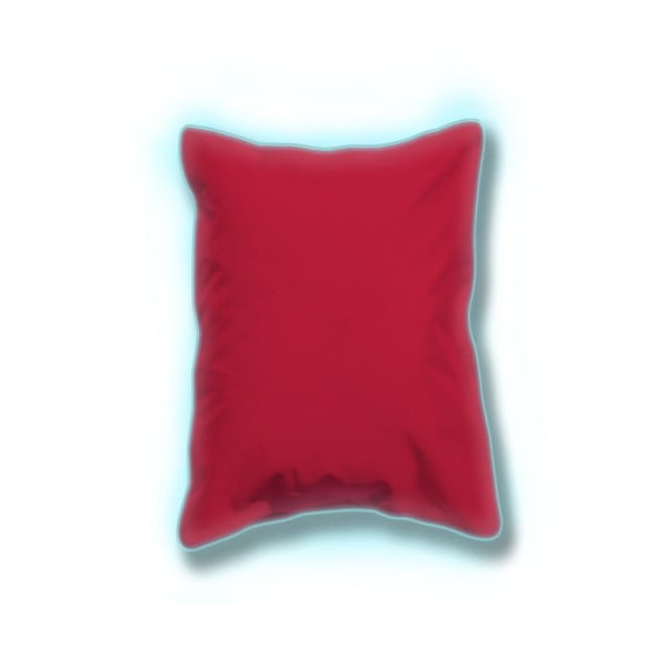 Sada 2 červených svietiacich vonkajších vankúšikov Sunvibes, 45 × 45 cm