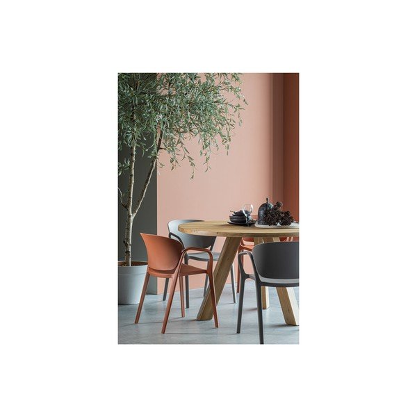 Sivá záhradná stolička Billie - WOOOD-image-1