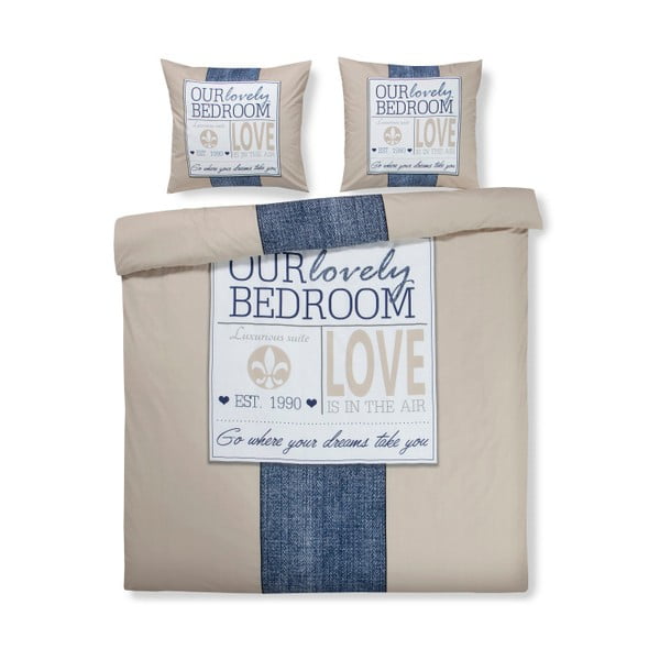 Bavlnené posteľné obliečky na jednolôžko Ekkelboom Antonio, 135 × 200 cm