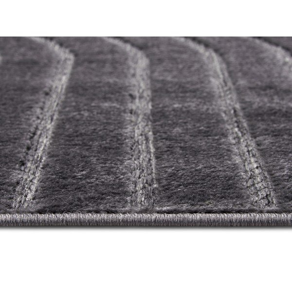 Antracitovosivý koberec 67x120 cm Iconic Wave – Hanse Home-image-2