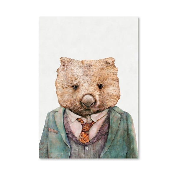 Plagát Wombat, 30x42 cm