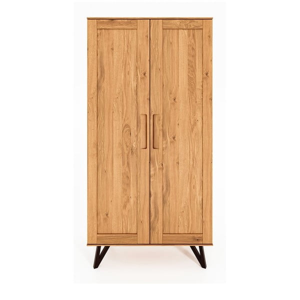 Šatníková skriňa z dubového dreva 91x185 cm Golo - The Beds-image-2
