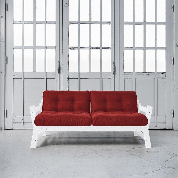 Rozkladacia pohovka Karup Step White/Passion Red-image-1