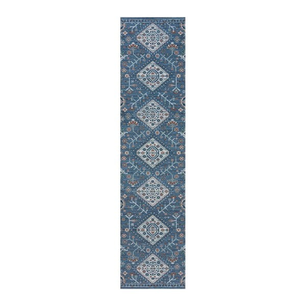 Modrý prateľný koberec behúň 230x57 cm Match Chloe - Flair Rugs