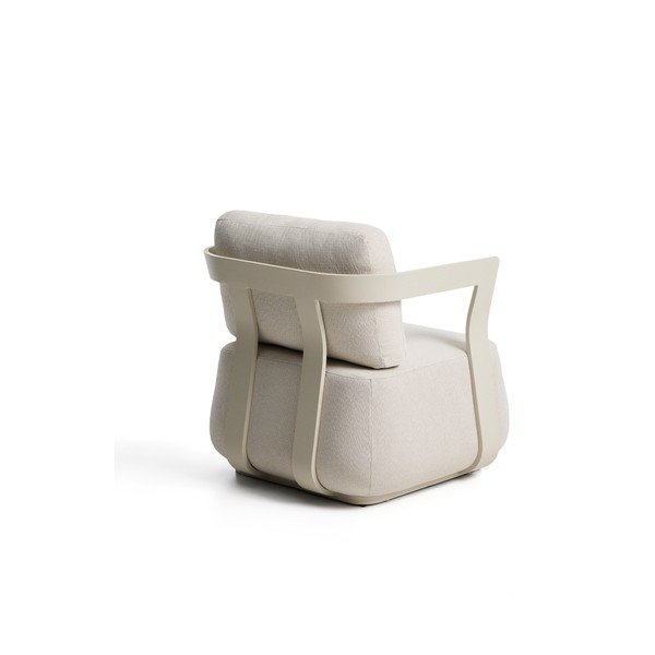 Krémovobiele polstrované záhradné kreslo Tamaris – Kave Home-image-3