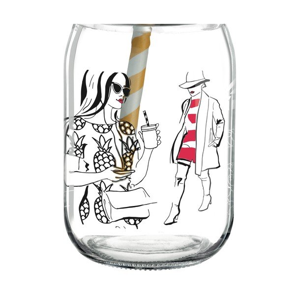 Pohár s viečkom a slamkou Ritzenhoff Andrea Arnhold, 445 ml-image-4