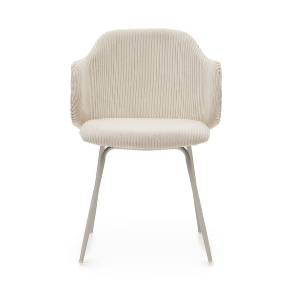 Béžové čalúnené jedálenské kreslá v súprave 2 ks Yunia – Kave Home-image-2