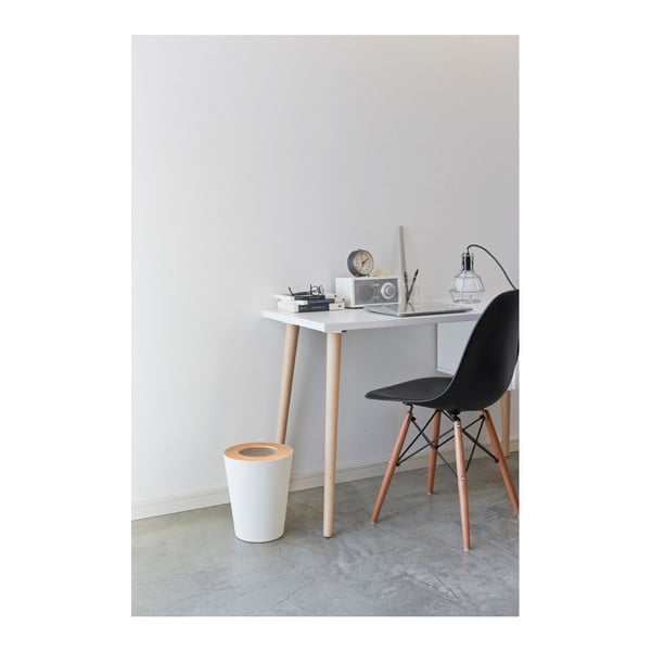 Biely odpadkový kôš YAMAZAKI Rin Round-image-2