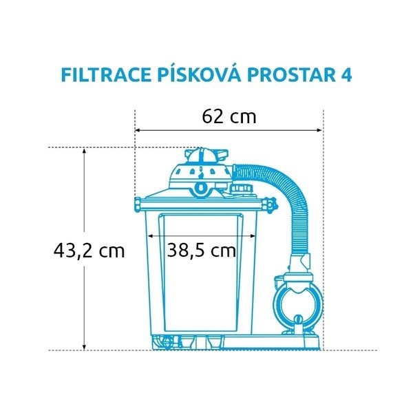 Piesková filtrácia ProStar 4 - 4 m3/h – Marimex-image-4