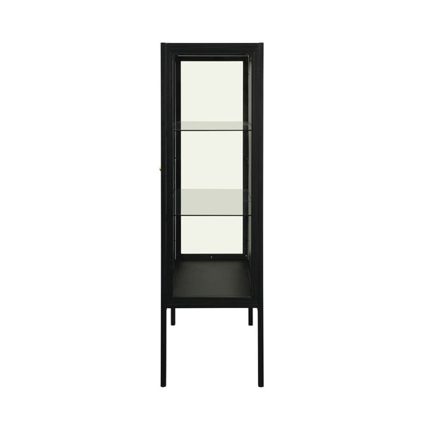 Čierna dvojdverová vitrína Støraa Alva, výška 140 cm-image-3