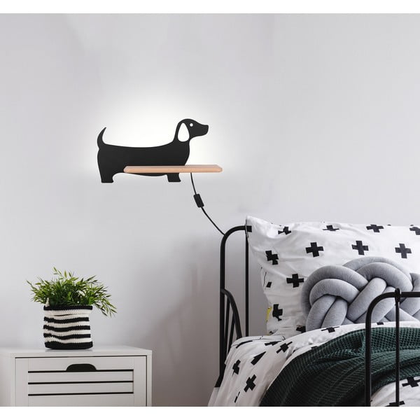 Čierne detské svietidlo Dog - Candellux Lighting-image-1