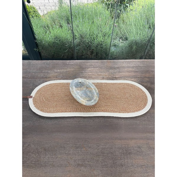 Jutový behúň na stôl 35x100 cm Wicker – Mila Home Luxury-image-2