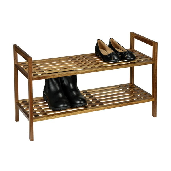 Stojan na topánky z masívu akácie v prírodnej farbe 69x40,5x27 cm Fondi – Wenko-image-2