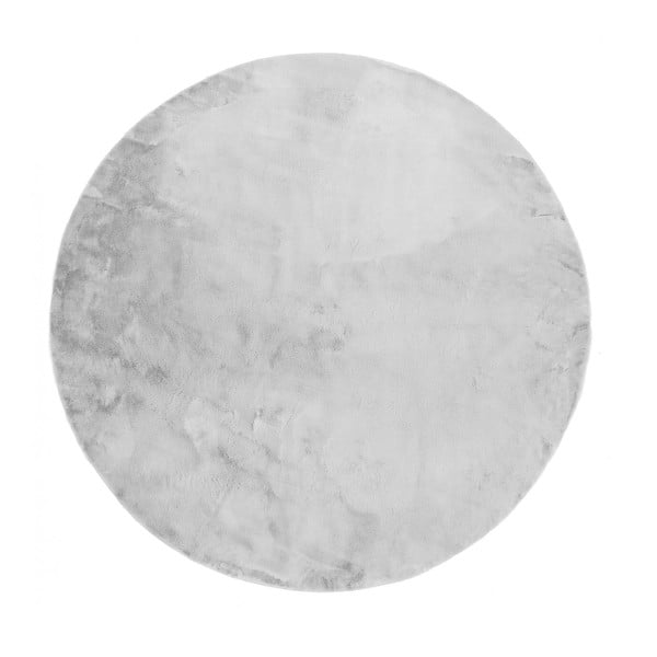 Svetlosivý umývateľný okrúhly koberec ø 100 cm Pelush Grey – Mila Home