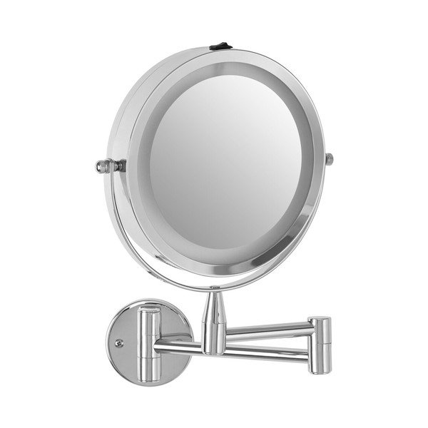 Kozmetické zrkadlo s osvetlením/zväčšovacie (zväčšenie 2x) 18x29 cm Cassini – Premier Housewares