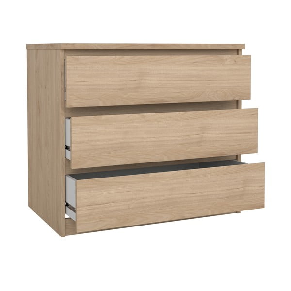 Komoda v dekore duba v prírodnej farbe 77x70x50 cm Naia – Tvilum-image-3