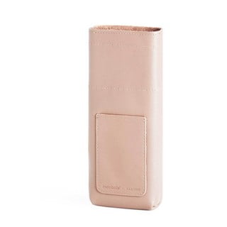 Béžové kožené puzdro na fľašu SLIM Memobottle Sleeve