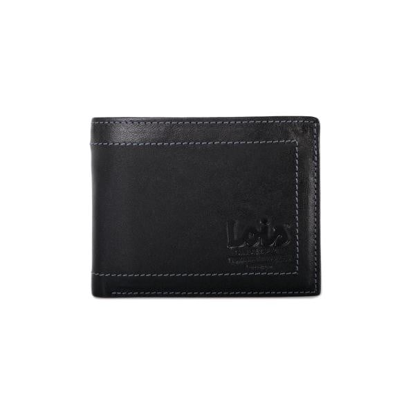 Kožená peňaženka Lois Black, 11x8,5 cm