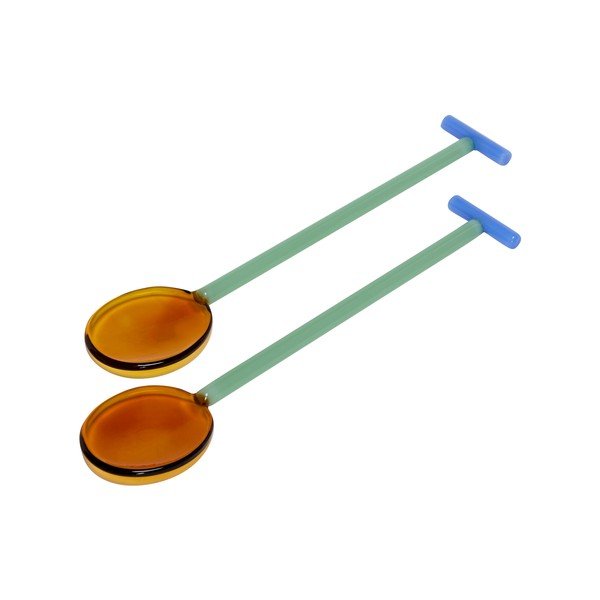 Sklenený šalátový príbor 2 ks Crave – Hübsch
