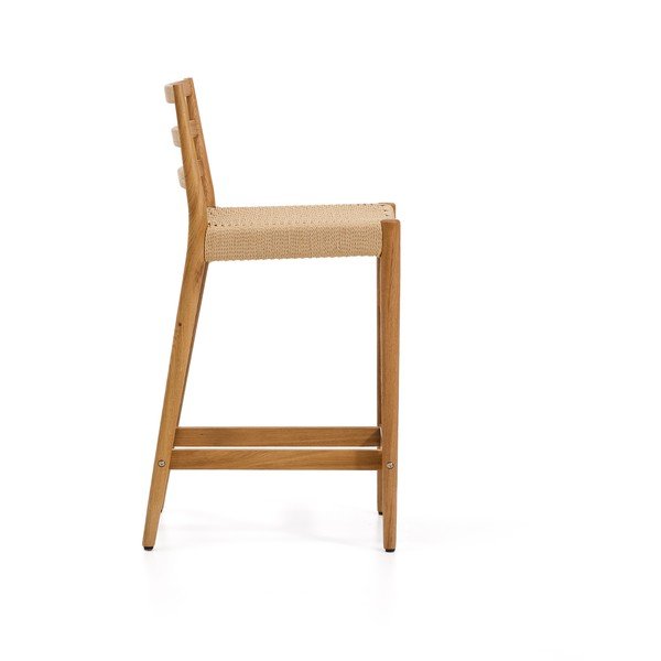 Barová stolička z dubového dreva v prírodnej farbe (výška sedadla 65 cm) Analy – Kave Home-image-3