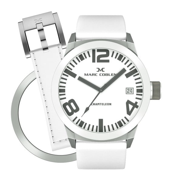 Unisex hodinky Marc Coblen s remienkom a ozdobou ciferníku naviacP15