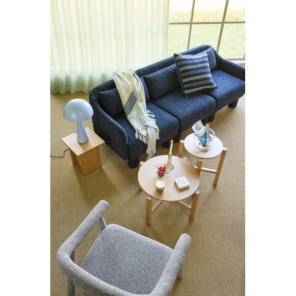 Okrúhle konferenčné stolíky v súprave 2 ks v dekore duba v prírodnej farbe ø 68 cm Four – Hübsch-image-1