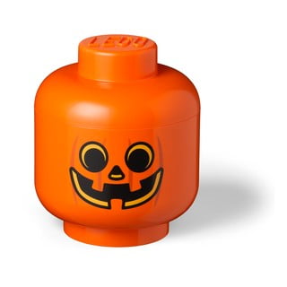 Oranžový úložný box LEGO® Pumpkin Head L
