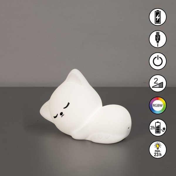 Biele detské nočné svietidlo Mia – Fischer & Honsel-image-3