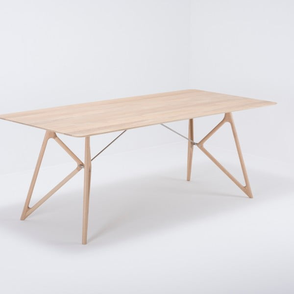 Jedálenský stôl s doskou z dubového dreva 200x90 cm Tink - Gazzda