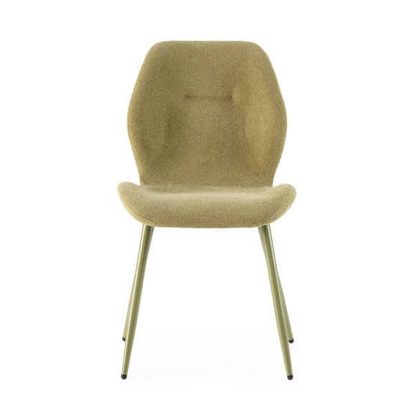 Zelené čalúnené jedálenské stoličky v súprave 4 ks Ansu – Marckeric-image-3