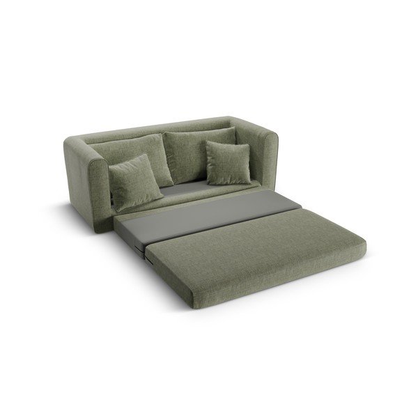 Zelená rozkladacia pohovka 158 cm Lido – Micadoni -image-4