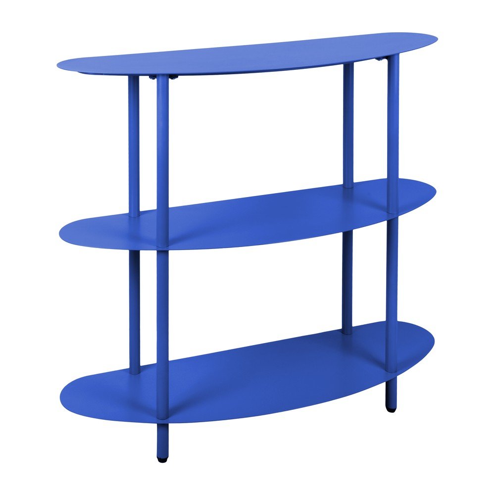 E-shop Modrý kovový regál 90x82x28 cm Cool Retro – Leitmotiv