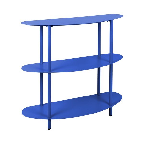 Modrý kovový regál 90x82x28 cm Cool Retro – Leitmotiv
