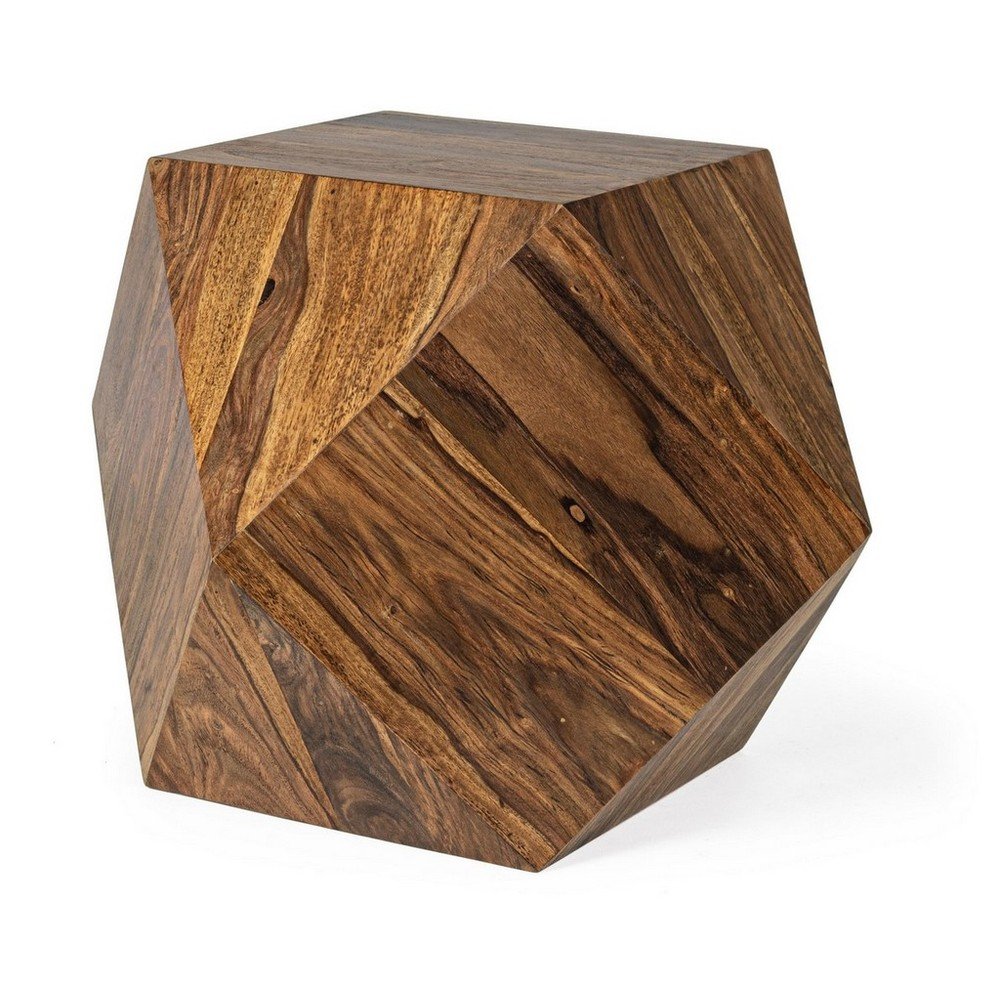 E-shop Konferenčný stolík z masívu sheesham v tmavo prírodnej farbe 42x42 cm Egypt – Bizzotto