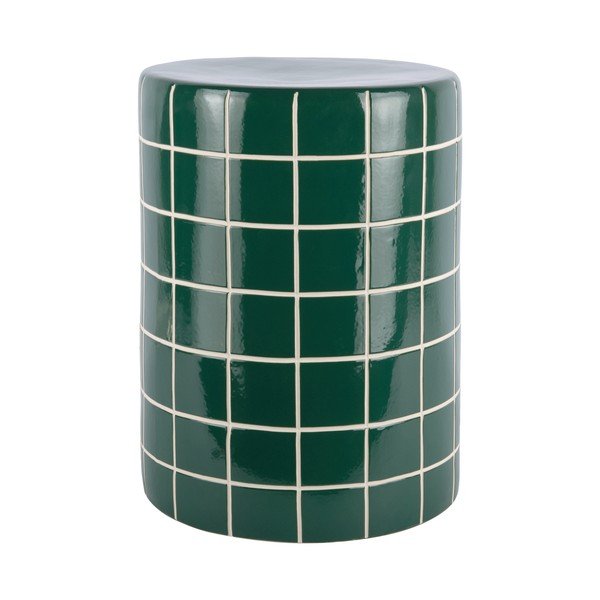 Keramický okrúhly odkladací stolík ø 33 cm Retro Tiles – Leitmotiv