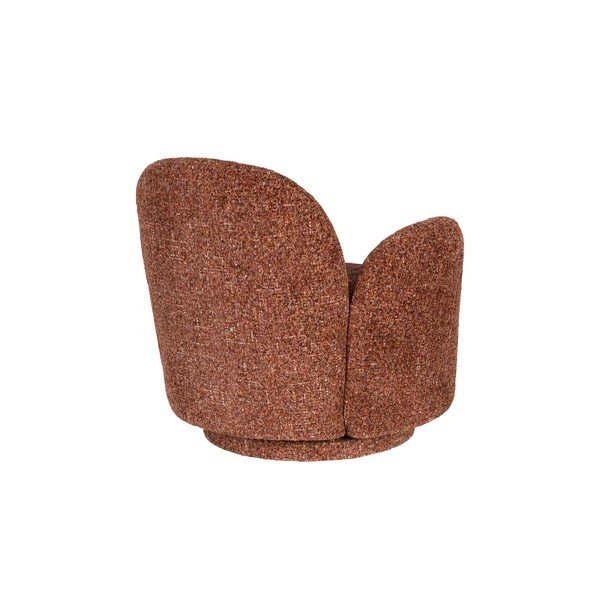 Červené otočné ženilkové kreslo Rose – Dutchbone-image-4