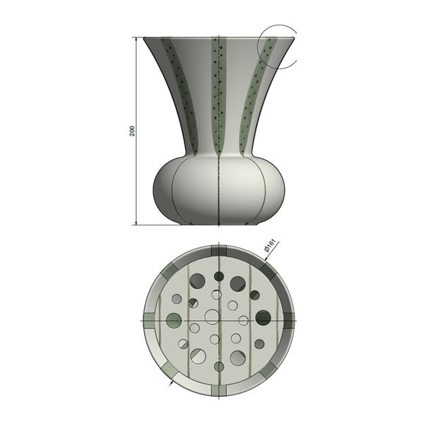 Kameninová váza Kähler Design Signature, výška 20 cm-image-4