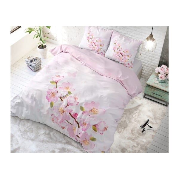 Bavlnené posteľné obliečky Sleeptime Sweet Flowers, 140 x 220 cm