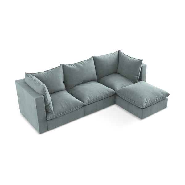 Modrá rohová pohovka (pravý roh/s leňoškou) Manao – Makamii-image-2