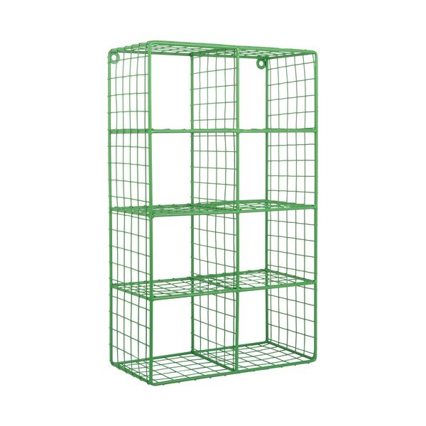 Zelená poschodová oceľová polica 30 cm Reja – PT LIVING-image-2